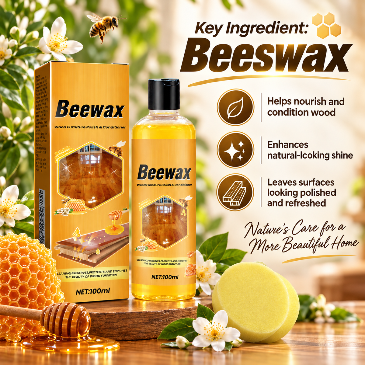 Limited Time Deal — Beewax Wood Furniture Polish & Conditioner