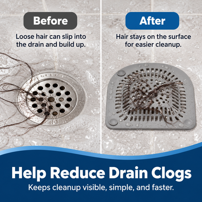 Bathroom Drain Hair Catcher – Sink & Shower Hair Filter